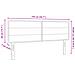 Testiera  Design Linee Marrone Scuro 140 cm Tessuto - Foto miniatura 8