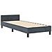 Struttura Letto  Grigio Scuro 80x200 cm Velluto - Foto miniatura 3