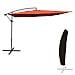 Ombrellone Offset Molokai Quadrato 2,7x2,7m Terracotta + Copertura - Foto miniatura 1