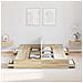 Struttura letto con contenitore rovere sonoma 160 x 200 cm - Foto miniatura 4