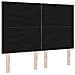 Testiera con luci a strisce a LED Grigio chiaro 160 cm Tessuto - Foto miniatura 7