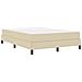 Letto a molle con materasso Crema 140 x 200 cm Tessuto - Foto miniatura 1
