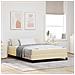 Letto a molle con materasso Crema 140 x 200 cm Tessuto - Foto miniatura 2