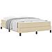 Letto a molle con materasso Crema 140 x 200 cm Tessuto - Foto miniatura 3