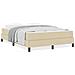 Letto a molle con materasso Crema 140 x 200 cm Tessuto - Foto miniatura 4