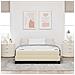 Letto a molle con materasso Crema 140 x 200 cm Tessuto - Foto miniatura 5