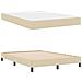 Letto a molle con materasso Crema 140 x 200 cm Tessuto - Foto miniatura 6