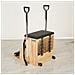 Sedia Pilates In Legno Nero Con Molle Regolabili, Stabile E Resistente - Foto miniatura 3