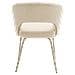 Set Di 2 Sedie Flavia Beige In Tessuto A Balze - Foto miniatura 5