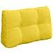 Cuscino per Schiena Giallo Chiaro 80 x 24 x 50 cm Tessuto - Foto miniatura 1