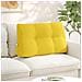Cuscino per Schiena Giallo Chiaro 80 x 24 x 50 cm Tessuto - Foto miniatura 2