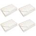Coperta in Pelliccia di Coniglio Finta 4 pcs Bianco - Foto miniatura 1