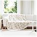 Coperta in Pelliccia di Coniglio Finta 4 pcs Bianco - Foto miniatura 2