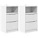 Comodini 2 pcs Bianco 40 x 30 x 467 cm Legno multistrato - Foto miniatura 1