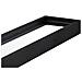 SPECCHIO CON MENSOLA 70CM Nero Rotondo Stile Loft - Foto miniatura 2