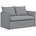 Divano 2 pcs Grigio chiaro 136 x 82 x 85 cm Tessuto - Foto miniatura 5