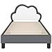 Struttura letto bambini con testata Grigio Chiaro 80 x 200 cm - Foto miniatura 5
