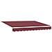 Tenda retrattile manuale con LED Rosso Borgogna 3,5 x 2,5 m - Foto miniatura 5