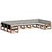 Set di divani da esterno 10 pcs Grigio Naturale e Chiaro - Foto miniatura 1