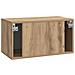 Mobile Porta TV da Muro Rovere Artigianale 59,5 x 31 x 30 cm - Foto miniatura 6