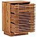 Comodino a muro fatto a mano Marrone Teak 40 x 30 x 60 cm - Foto miniatura 4