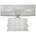 Lampada Da Tavolo Lace Bianca E Argento In Ceramica Ø23×33 Cm - Foto miniatura 3