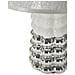 Lampada Da Tavolo Lace Bianca E Argento In Ceramica Ø23×33 Cm - Foto miniatura 4