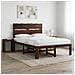 Letto matrimoniale con testiera ROSTOCK Marrone Scuro - Foto miniatura 6