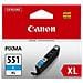 Cartuccia Canon Originale Cli551Xlc Ciano 6444B001 - Foto miniatura 10