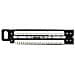 Quadro per prese 0,5U Cat5e a 24 porte - Quadro per prese RJ45 110 Cat 5e Ethernet per montaggio a rack - Foto miniatura 4