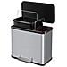 Pattumiera A Pedale Oko Duo Plus L 17 L+9 L Argento 0630-220 - Foto miniatura 7