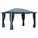 Gazebo con Tenda 400 x 300 cm Antracite Alluminio - Foto miniatura 5