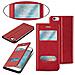 Cadorabo Custodia Compatibile Con Apple Iphone 6 Plus / Iphone 6s Plus In Rosso Zafferano - Coperchio Protettivo Con Chiusura Magnetica, Funzione Stand E 2 Finestre Di Visualizzazione - Foto miniatura 4