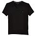 Tommy Hilfiger Core Stretch Slim Vneck Tee Maglietta, Nero (flag Nero 083), Large Uomo - Foto miniatura 1