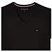 Tommy Hilfiger Core Stretch Slim Vneck Tee Maglietta, Nero (flag Nero 083), Large Uomo - Foto miniatura 5