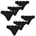 Intimo Da Donna, 6 Perizome, 2 X 3 Nero M - Foto miniatura 1