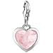 Donne-pendente Di Fascino Di Fascino Del Cuore Di Club Argento 925 Quarzo Rosa Rosa 1361-034-9 - Foto miniatura 3