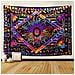 Sole Cocente Arazzo Psychedelic Celeste Sole Luna Pianeta Tie Dye Bohemian Wall Hanging Boho Hippie Arte Tappezzeria Decorazioni Per La Casa Per Soggiorno Camera Da Letto Dorm Viola 591 X 787 - Foto miniatura 1