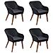 Set Mobili Da Pranzo Per Giardino 5 Pz Nero - Foto miniatura 5