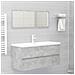 Mobile con Lavabo Integrato Grigio Cemento in Legno Multistrato - Foto miniatura 3