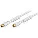 Cavo Antenna Tv Maschio / Femmina Doppia Schermatura Mt. 5 Con Filtri Ferrite Contatti Dorati - Foto miniatura 1