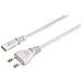 Mains Cable European Norm, 5 m, white 5m Bianco cavo di alimentazione - Foto miniatura 1