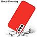 Custodia Compatibile Con Samsung Galaxy S22 In Liquid Rosso - Coperchio Protettivo In Silicone Tpu Flessibile - Foto miniatura 4