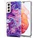 Cadorabo Custodia Compatibile Con Samsung Galaxy S21 5g In Marmo Rosa Viola No. 19 - Coperchio Protettivo In Silicone Tpu Con Motivo A Mosaico - Foto miniatura 1
