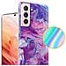 Cadorabo Custodia Compatibile Con Samsung Galaxy S21 5g In Marmo Rosa Viola No. 19 - Coperchio Protettivo In Silicone Tpu Con Motivo A Mosaico - Foto miniatura 3