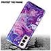 Cadorabo Custodia Compatibile Con Samsung Galaxy S21 5g In Marmo Rosa Viola No. 19 - Coperchio Protettivo In Silicone Tpu Con Motivo A Mosaico - Foto miniatura 4