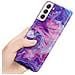 Cadorabo Custodia Compatibile Con Samsung Galaxy S21 5g In Marmo Rosa Viola No. 19 - Coperchio Protettivo In Silicone Tpu Con Motivo A Mosaico - Foto miniatura 5