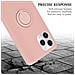 Custodia Compatibile Con Apple Iphone 11 Pro Max In Liquid Rosa - Coperchio Protettivo In Silicone Tpu Flessibile Con Anello - Foto miniatura 8