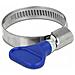 19515 Fascetta Per Manichetta Blu Butterfly Clamp - Foto miniatura 1