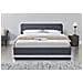 Newyork Struttura Letto In Velluto Grigio Con Led 140x190 Cm - Foto miniatura 5